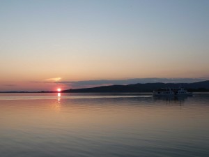 Coucher de soleil sur le lac Trasimène