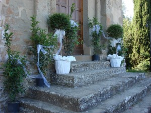 Preparativi per uno matrimonio alla chiesa di San Salvatore
