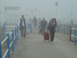 Débarquement des passagers du traghetto