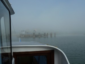 Ouf ! Il y a déjà beaucoup moins de brouillard à Tuoro qu'à l'Isola Maggiore.