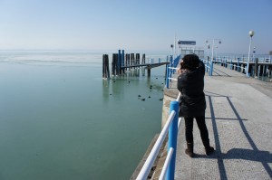 Maria-Pia fotografando...