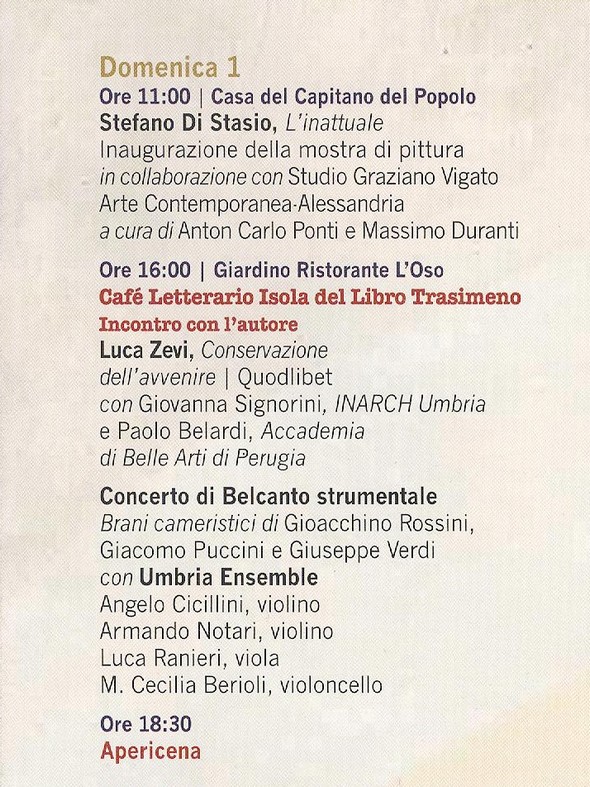 Dettagli del programma.