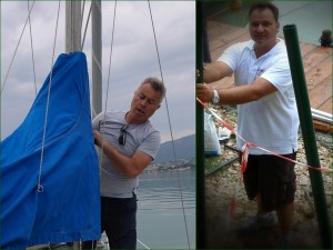 A gauche, Ettore Bellaveglia et, à droite, Mario Forlani.