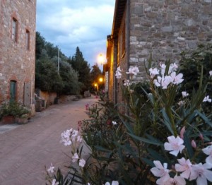 Solitude vespérale de la via Guglielmi.
