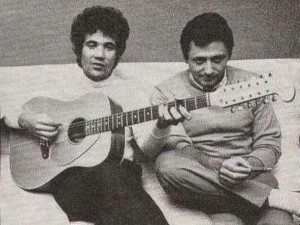 Lucio Battisti e Giulio Rapetti, in arte Mogol.