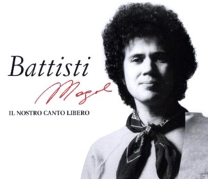 Copertina di disco di Battisti.