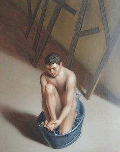 La stanza di là, 2006   -   Huile sur toile, 50 x 40 cm.