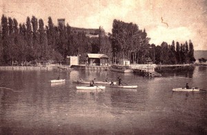 1946 - L'ancien embarcadère à Castiglione del Lago.