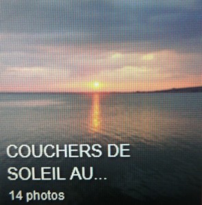 Deuxième album : couchers de soleil sur le lac Trasimène.