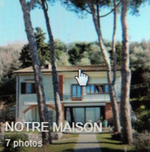Premier album : notre maison.