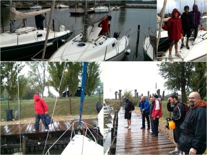 Retour précipité des plaisanciers du club "Veli del Trasimeno", stationnés à Tuoro-Navaccia - 30/09/2013, 11 heures.