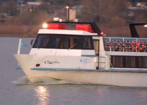 Le "Camelia" au coucher de soleil en décembre 2012.
