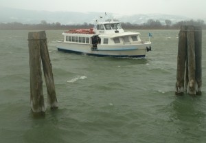 Arrivée de l' Agilla II à l'Isola Maggiore.