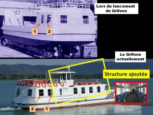 Modifications structurelles du "Grifone".