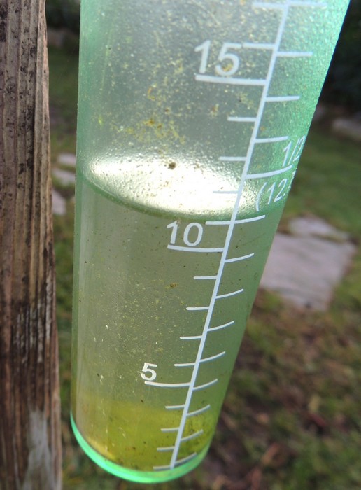 Relevé de notre pluviomètre à l’ Isola Maggiore – journée du 26 décembre 2013