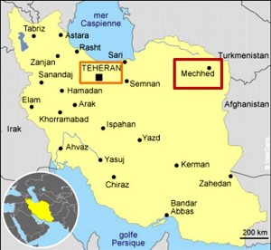 Carte d'Iran.