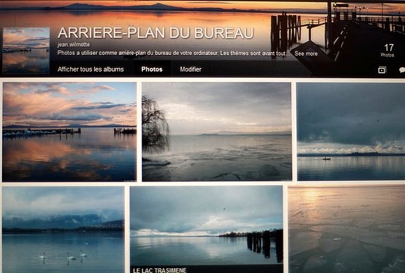 Début de la page FLICKR qui contient mes photos susceptibles de décorer l'arrière-plan du bureau de votre ordinateur.