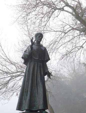 Statue de saint François d'Assise crée en 1979 par le sculpteur Sisto Zanetti