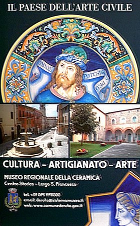 Affiche trônant dans le hall d'accueil de l'aéroport international de l'Ombrie, dit aussi de Pérouse-Sant'Egidio.